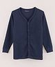 Kanvin Cotton Knit Full Sleeves Solid Thermal Vest - Navy