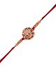 Arendelle Accessorising Gold Plated Om And Shree Ganesh Rakhi - Golden