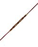 Arendelle Gold Plated Beads Detail Rakhi - Golden