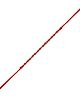 Arendelle Braided Threads & Beads Embellished Rakhi For Brother - Red