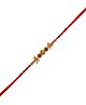 Arendelle Rudraksha & Buddha Detail Rakhi For Brother - Red