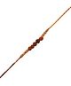 Arendelle Mauli Thread With 5 Rudraksha Rakhi For Brother - Yellow