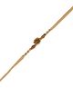 Arendelle Braided Thread & Chandan Beads Embellished Rakhi For Brother - Beige