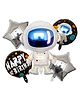 Funcart Outer Space Theme Party Decoration Foil Balloon Set Multicolor  Pack Of 5