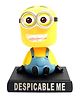 Awestuffs Minions Despicable Me Phone Holder Car Decoration Bobblehead Action Figure Yellow - Height 12 cm