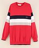 Smarty Boys Full Sleeves 100% Premium Cotton Flat Knit Sweaters - Red