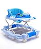 Babyhug Champ 2 in 1 Multifunctional Walker With Rocker Function - Blue| Removable Foot Mat| Smooth Swivel Wheels| Compact Fold