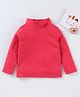Babyhug Full Sleeves Cotton Lycra Skivi Top Foil Print- Red