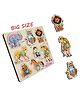 Enorme Big Wooden Animals Puzzle with Knobs Multicolour - 8 Pieces