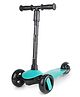 Fiddlys Outdoor Scooter Adjustable Kick Scooter Adjustable 3 Wheels Outdoor Sport Ride - Blue