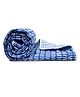Divine Casa Abstract Print Cambric Cotton Single Reversible Comforter - Blue White