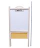 The Little Boo Wooden 2 in 1 Easel Board With Clipboard - White 