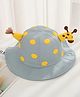 SYGA Baby Bucket Hat Sun Beach Cap Cartoon Giraffe - Blue