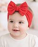 SYGA Baby Headbands Bow Strechable Soft Nylon Headband Newborn Infant Toddlers Kids  0-3 Years - Red