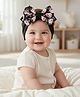 SYGA Baby Headbands Printed Flower Bow Strechable Soft Nylon Hairbands for Newborns, Infants, Toddlers, Kids 0-3 Years  (Black)