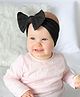 SYGA Baby Headbands Soft Nylon Bow Hairbands Strechable for Newborns, Infants, Toddlers and Kids 0-3 Years (Black)