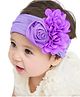 SYGA Baby Headbands Girls Rose Flower Nylon Strechable Hairbands For Newborn Infant Toddlers Kids 0 - 3 Year (Purple)