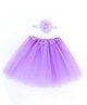 SYGA New Born Baby Girl Photography Tutu Skirt With Flower Headband Baby Girl Shower Suit - Purple