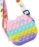 SYGA Pop It Fidget Silicone Shoulder Bag - Multicolour