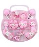 SYGA Infant Girl Headwear Gift Cat Shaped Box Set Hairpin Princess Flower Bow Knot Clips Hair Accessories - Pink
