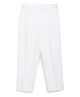 Tiber Taber Solid Cotton Trouser - White