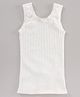 Kanvin Cotton Knit Sleeveless Thermal Vest Striped - Offwhite