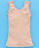 Kanvin Cotton Knit Sleeveless Thermal Vest Striped - Beige