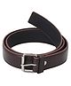 Childway Solid Buckle Closure Belt - Dark Brown