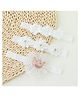 Bonfino Free Size Floral Design with Pearl Studded Headbands Pack of 3 - White