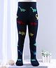 Mustang Footed Tights Dino Design - Navy Blue