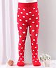 Mustang Footed Tights Polka Design - Red