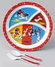 Mickey Mouse and Friends 3 Selectioned Plate - Multicolour (Color and design may vary)