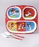 Mickey Mouse and Friends 3 Partition Plate - Multicolour (Color and design may vary)