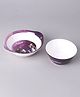 Disney Frozen Big & Small Cone Bowls Purple Pack Of 2 - 350 ml 300 ml (Color and design may vary)