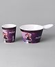 Disney Frozen Princess Fries Dip Bowl and Glass Multicolour - 550 & 250 ml (Color and design may vary)