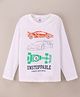 Ollypop Full Sleeves T-Shirt Car Print - White