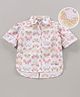 ToffyHouse Loose Fit Full Sleeves Butterfly Print Top - White