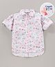 ToffyHouse Loose Fit Full Sleeves Text & Heart Prints Print Top - White