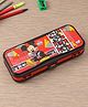 Ski Plastoware Disney Mickey Mouse Print Dual Compartment Pencil Box (Color may vary)