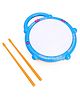 ToyMark Musical Drum with Stick & Flashing Lights -(Color May Vary)