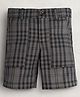 Cherry Crumble By Nitt Hyman Checkered Shorts - Grey