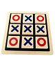GYANOTOY Wooden Tic Tac Toe Game - Multicolor