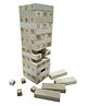 GYANOTOY Wooden Number With Dice Tumbling Tower Game Off White - 48 Pieces