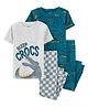 Carter's 4-Piece Crocodile Cotton Blend PJ Pack of 2 - Blue
