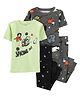 Carter's 4-Piece Space 100% Snug Fit Cotton PJs - Green