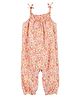 Carter's Floral Tank Jumpsuit - Pink & Yellow