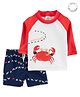 Carter's 2 Piece Swimsuit - Red & Blue