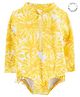 Carter's Sunflower 1 Piece Rashguard - Yellow