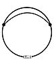 DARSHRAJ Jewels 925 Sterling Silver Round Tier Designer Black Thread Anklet Bracelet - Black & Silver