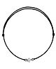 DARSHRAJ Jewels 925 Sterling Silver Star Moving Designer Thread Anklet Bracelet - Black & Silver